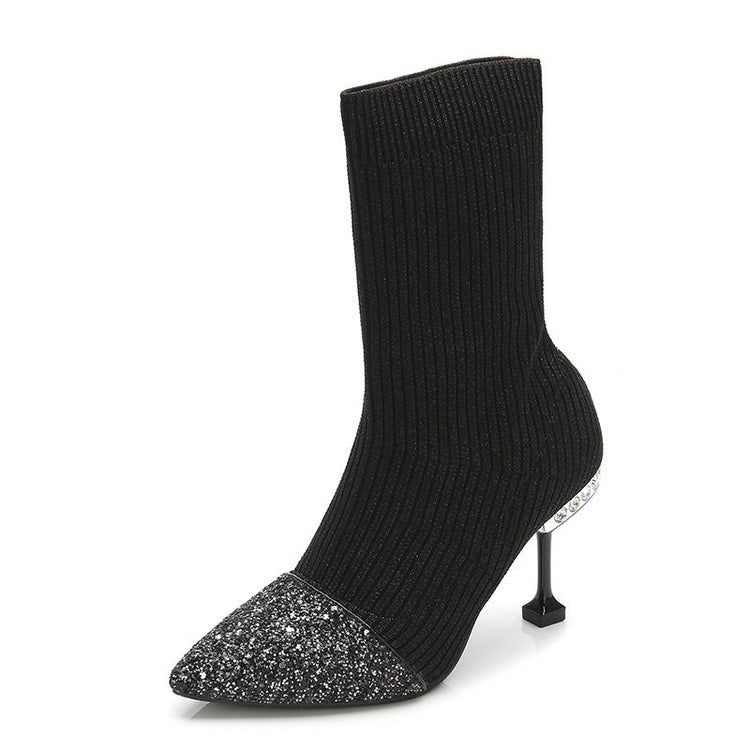 Ginga Sequin Sock Boots – 5