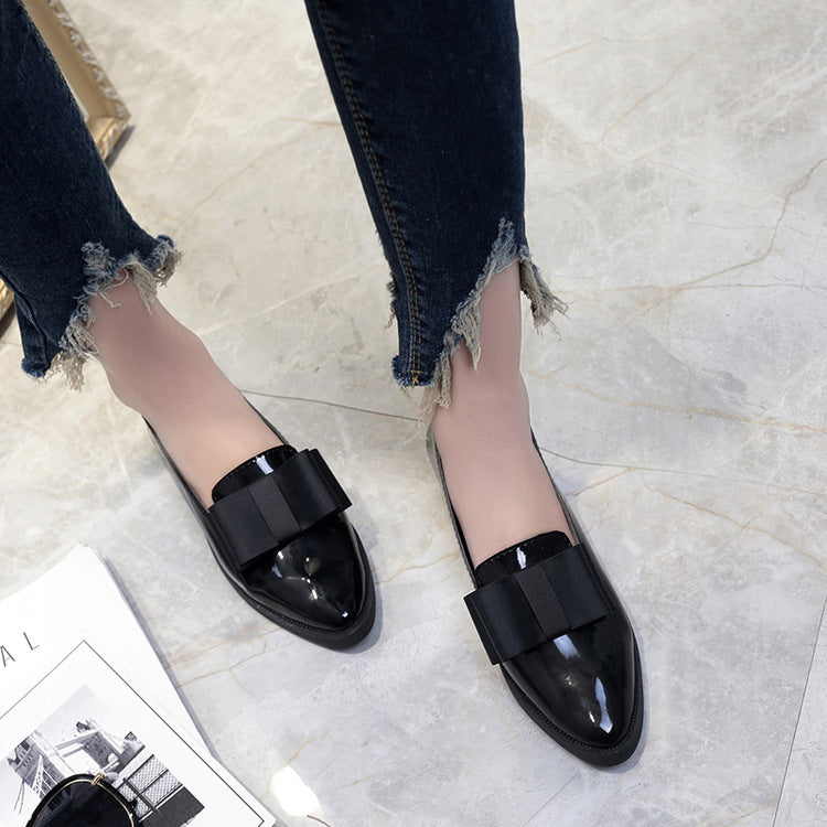 Mio Patent Bow Ballerinas – 2