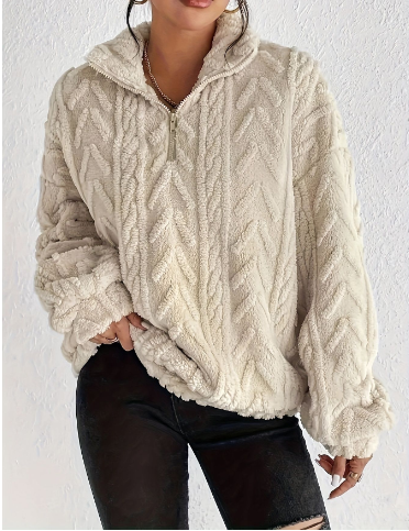 Fuwa Plush Zip Pullover – 6