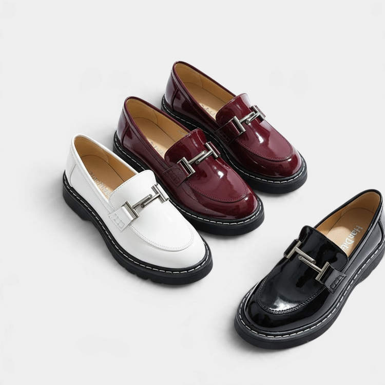 Aoyama Patent Buckle Pumps