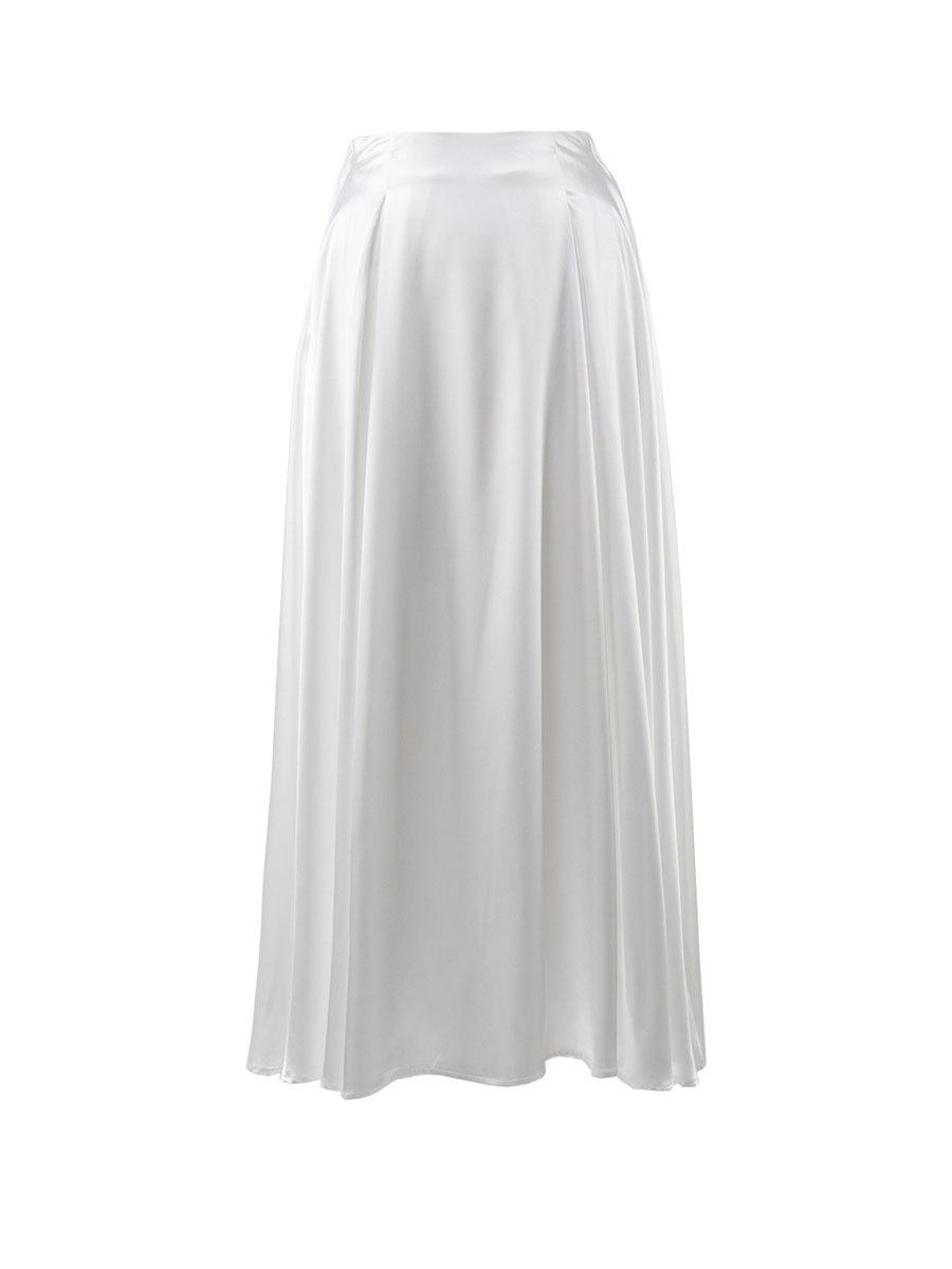 Tsukiakari Satin Maxi Skirt – 8