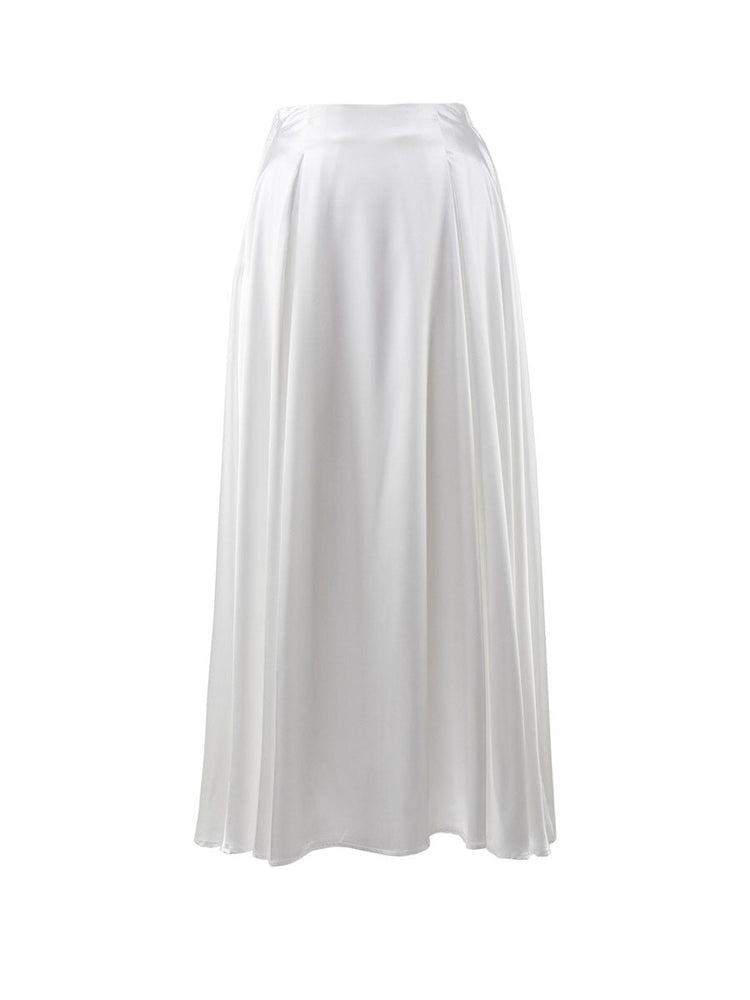Tsukiakari Satin Maxi Skirt – 8