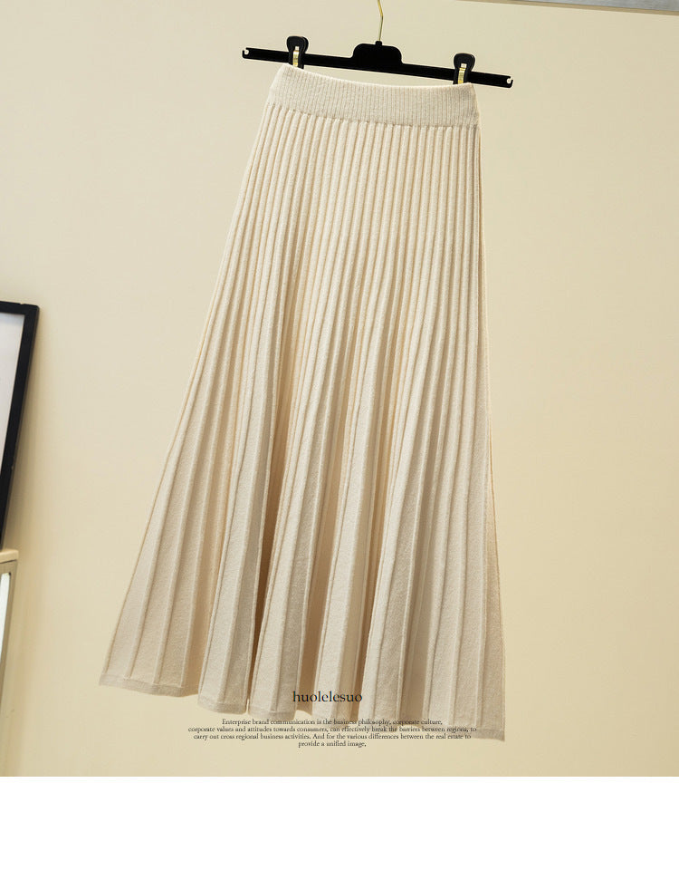 Nami Knit Pleated Skirt – 8