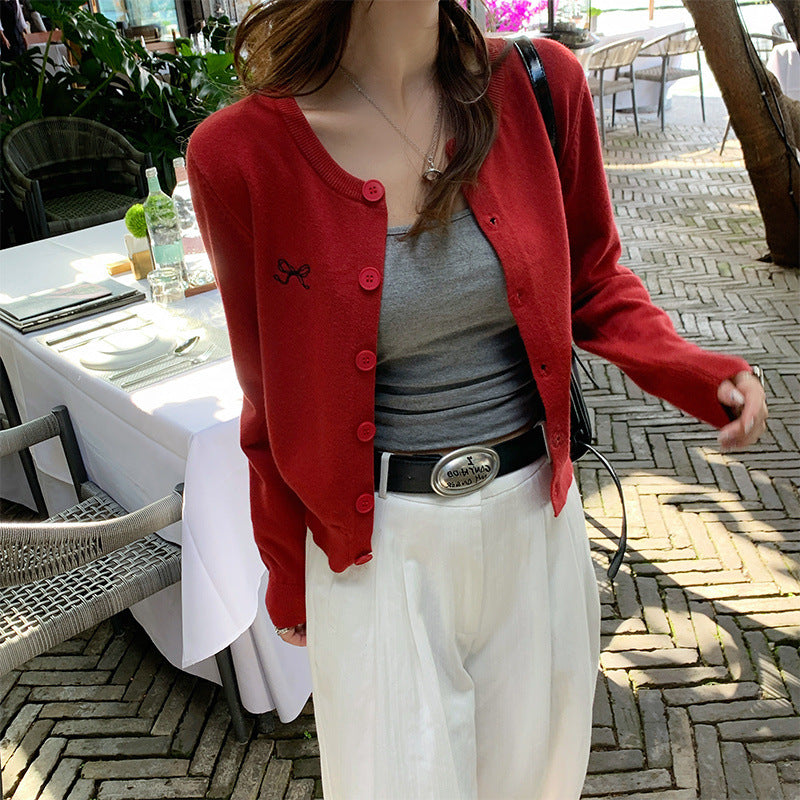 Kuma Embroidered Cardigan – 2