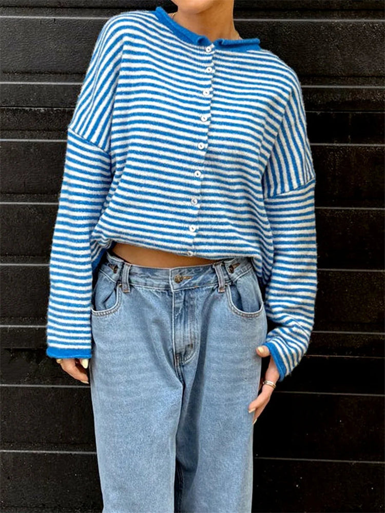 Hidamari Striped Cardigan – 7
