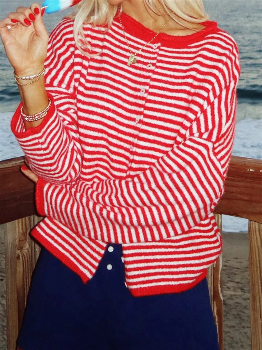 Hidamari Striped Cardigan – 5
