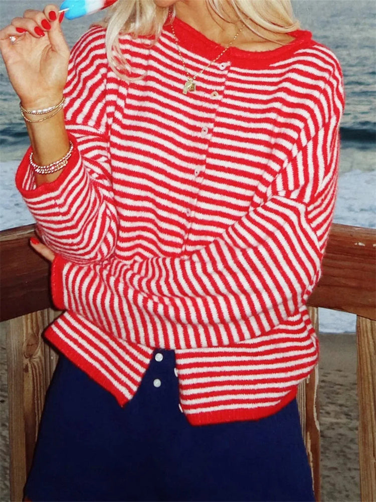 Hidamari Striped Cardigan – 5