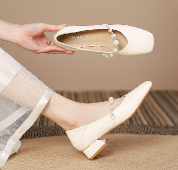 Hinagiku Beaded Block Heels – 3