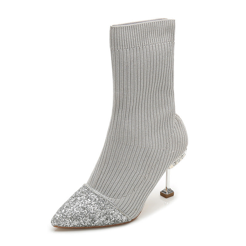 Ginga Sequin Sock Boots – 4